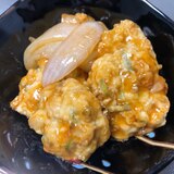 鶏団子のチリソース甘酢焼き